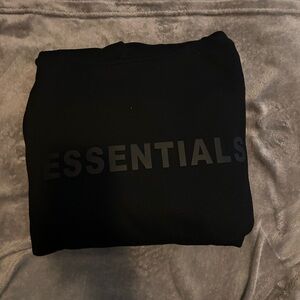 Essentials Classic Black Sweatshirt